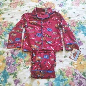 NWT Disney Cars Red 2-pc long-sleeve pajama set 6
